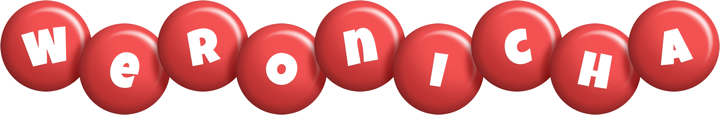 Weronicha candy-red logo