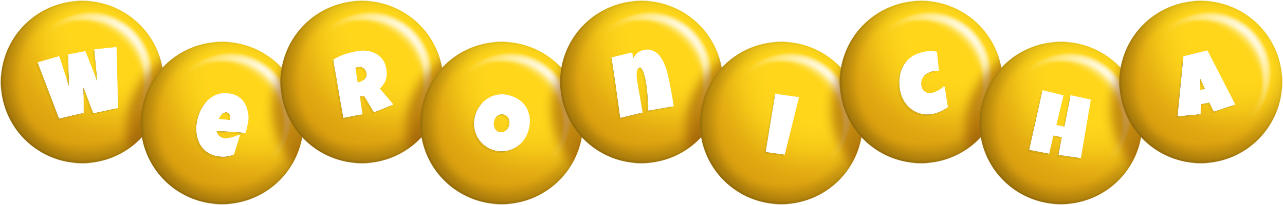 Weronicha candy-yellow logo