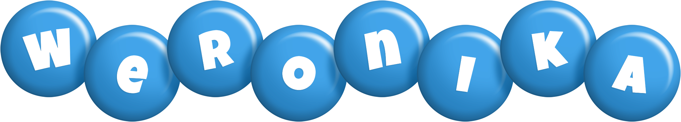 Weronika candy-blue logo