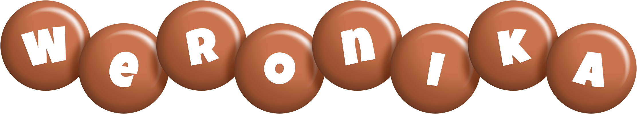 Weronika candy-brown logo