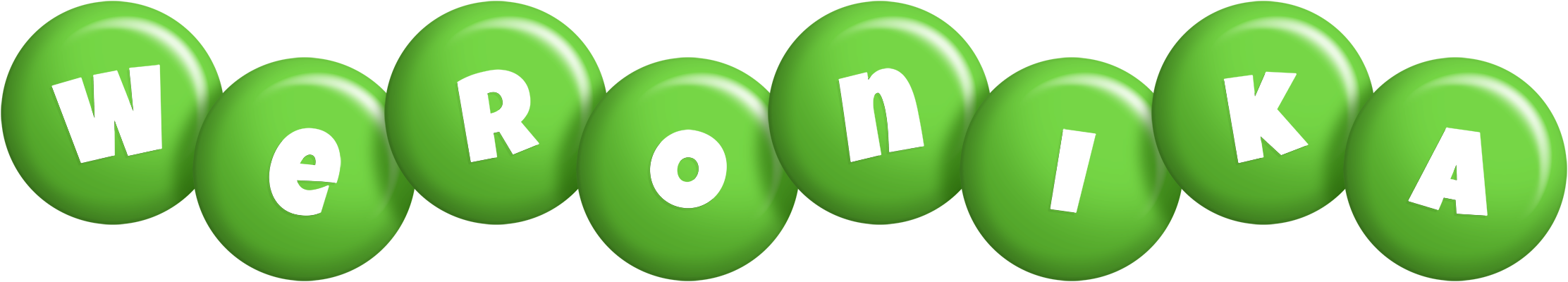 Weronika candy-green logo