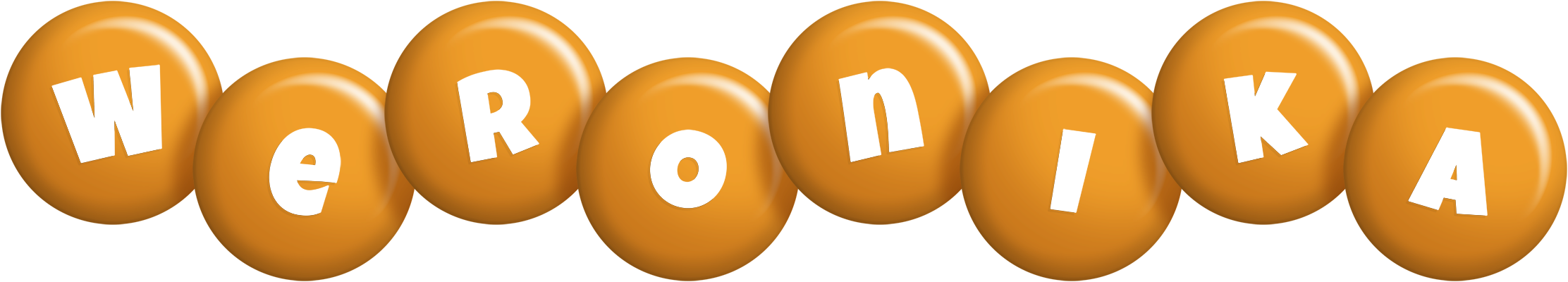 Weronika candy-orange logo