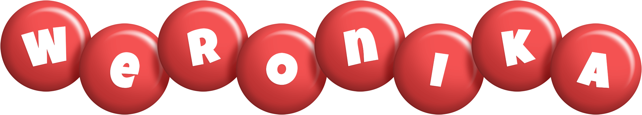 Weronika candy-red logo