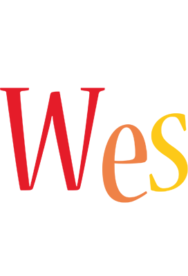 Wes birthday logo