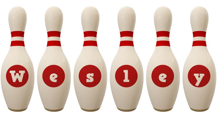 Wesley bowling-pin logo