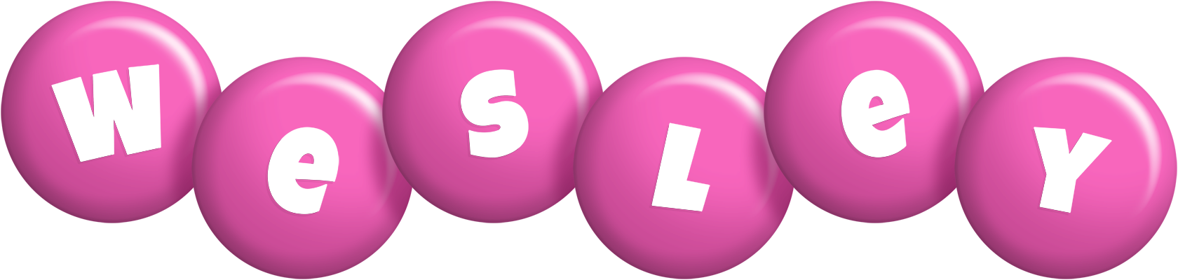 Wesley candy-pink logo