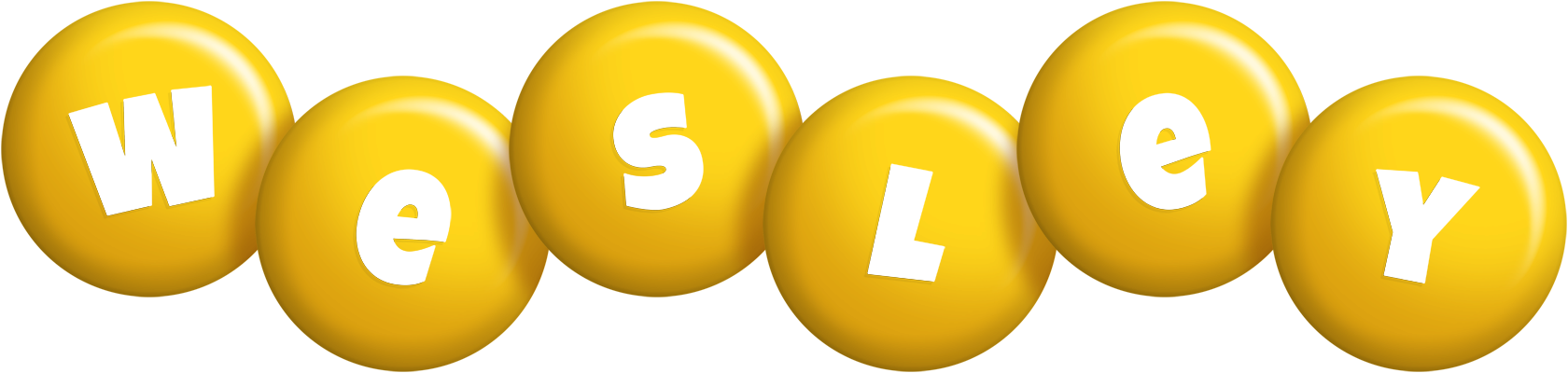 Wesley candy-yellow logo