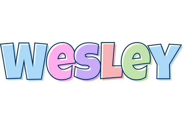 Wesley pastel logo