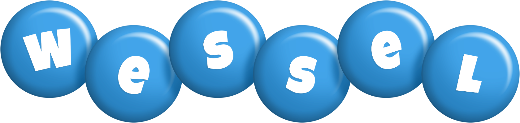 Wessel candy-blue logo