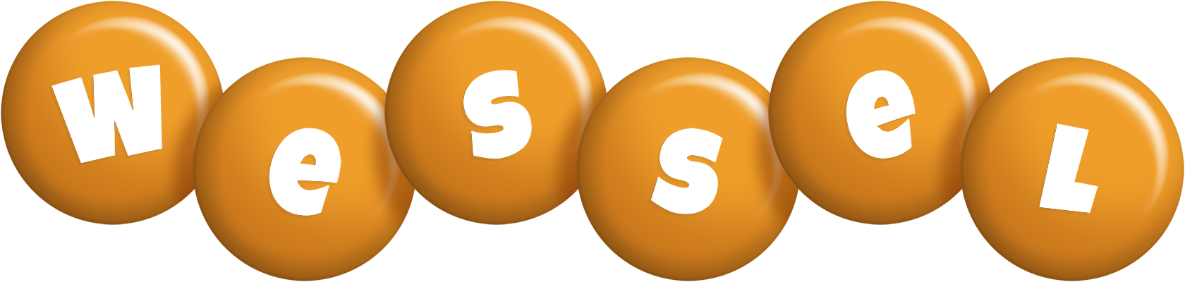 Wessel candy-orange logo