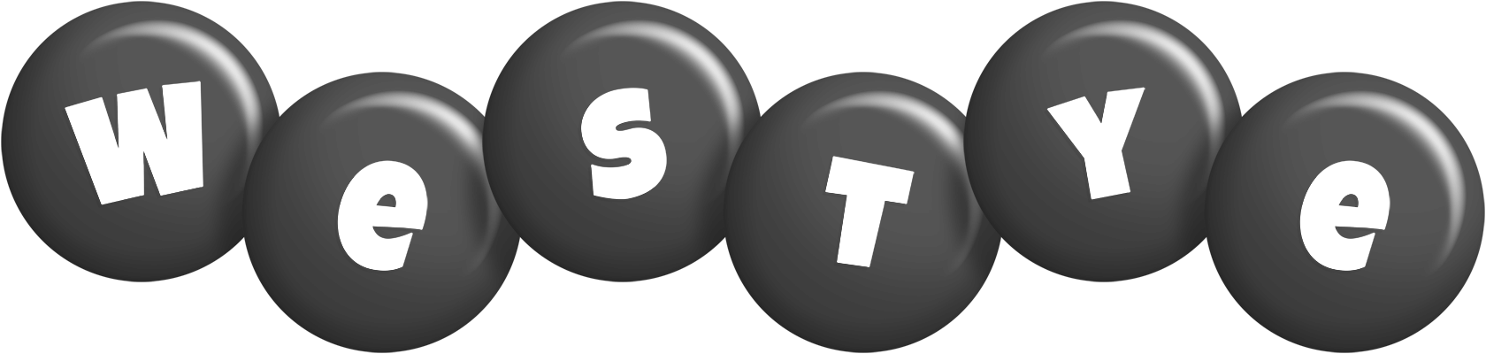 Westye candy-black logo