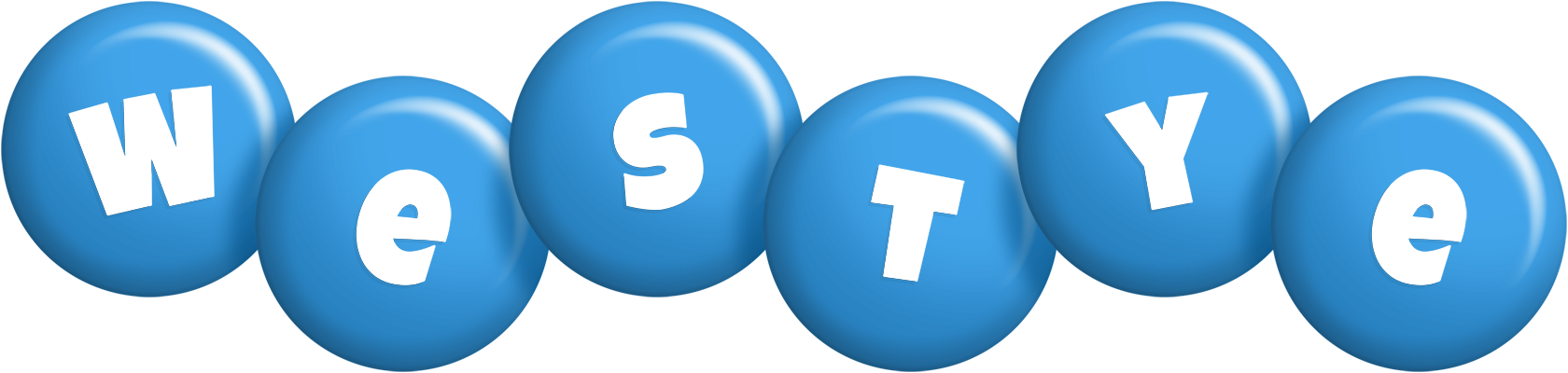 Westye candy-blue logo