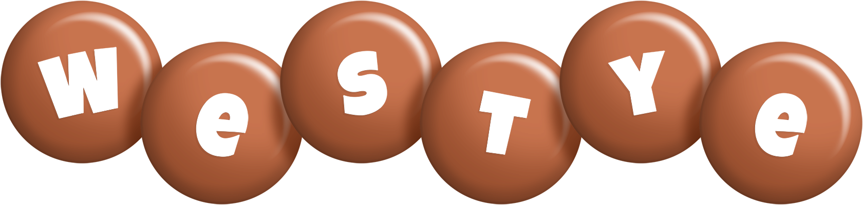 Westye candy-brown logo