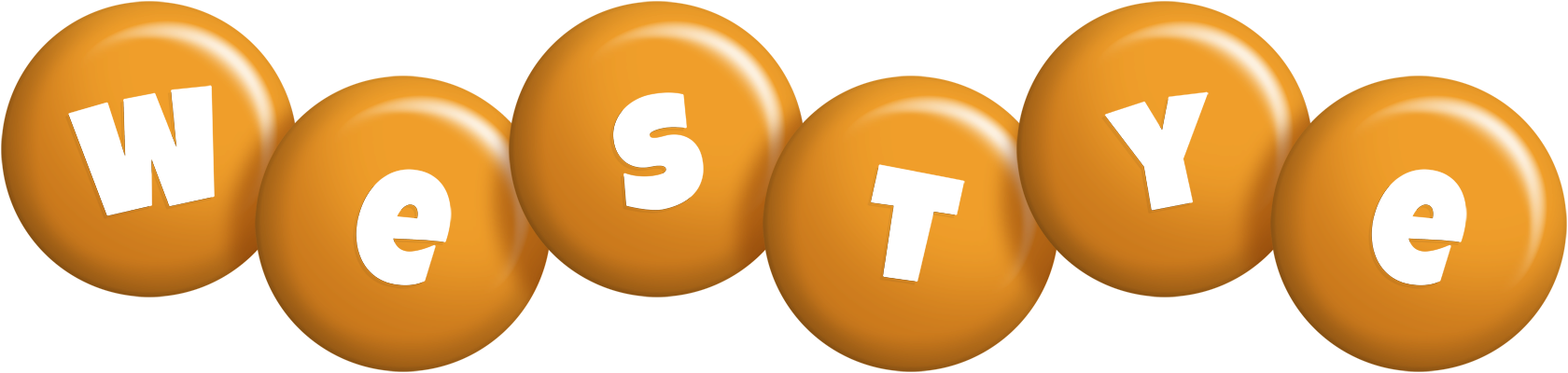 Westye candy-orange logo