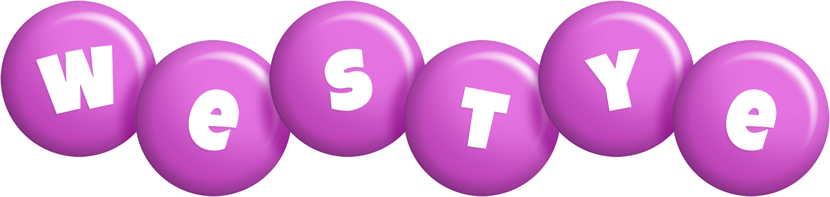 Westye candy-purple logo