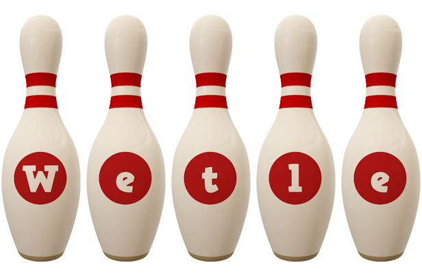 Wetle bowling-pin logo