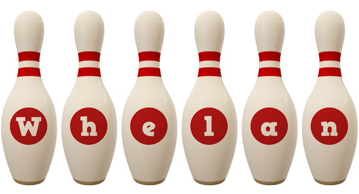 Whelan bowling-pin logo