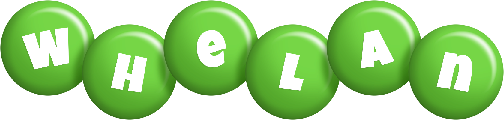 Whelan candy-green logo