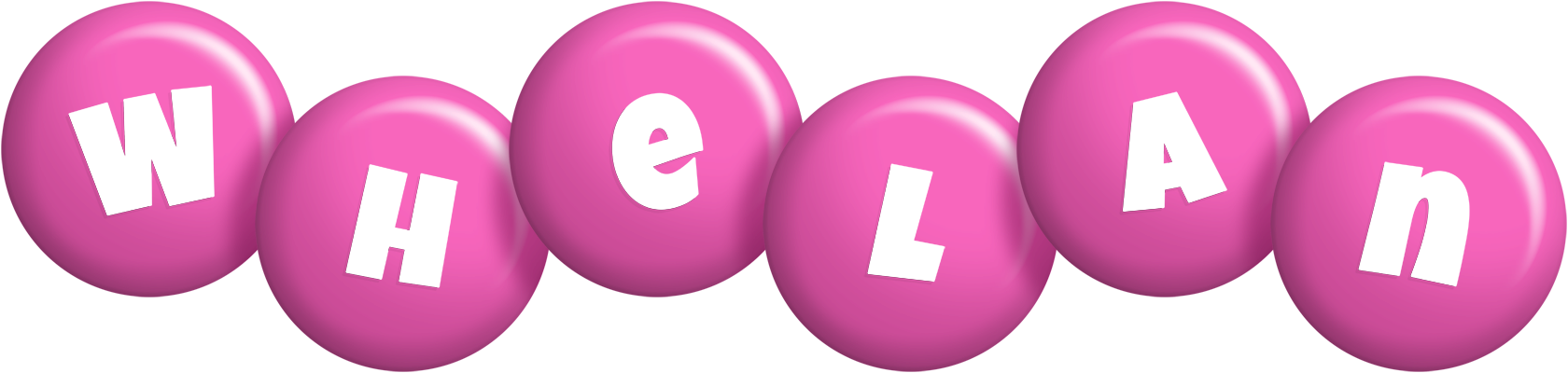 Whelan candy-pink logo