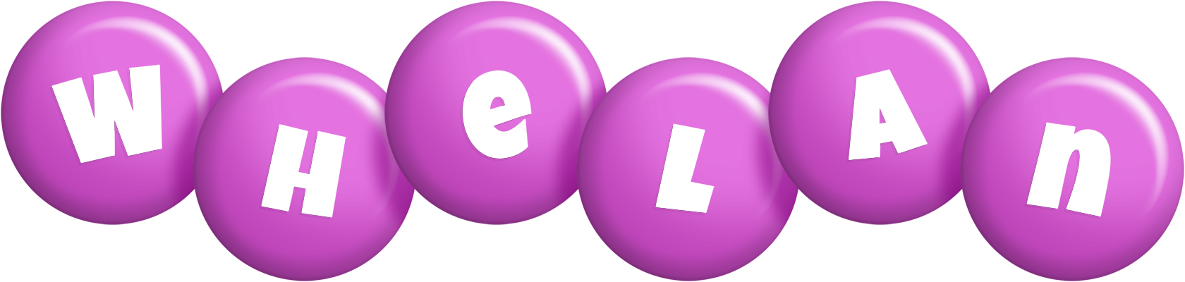 Whelan candy-purple logo