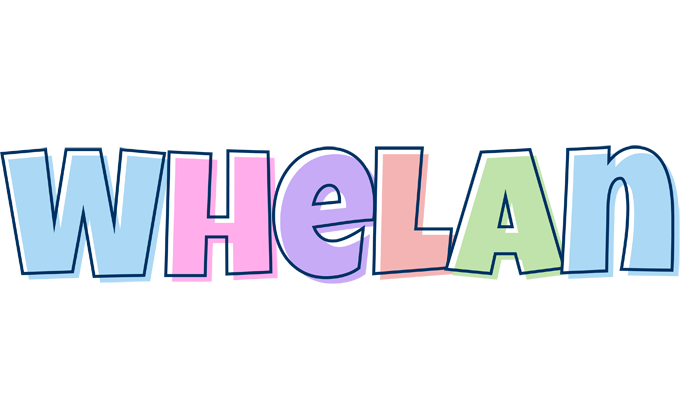 Whelan pastel logo