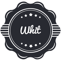 Whit badge logo