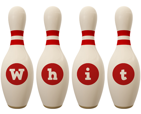 Whit bowling-pin logo