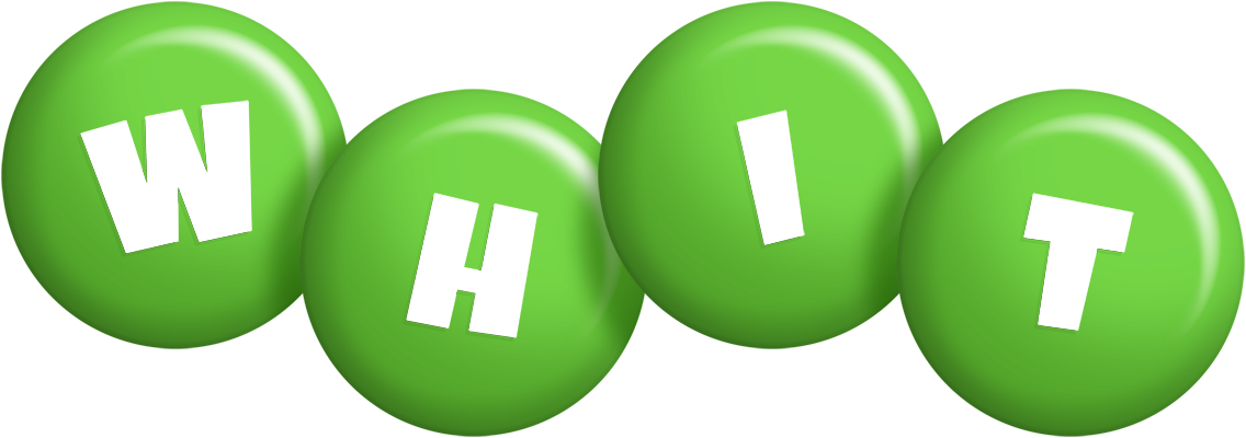 Whit candy-green logo