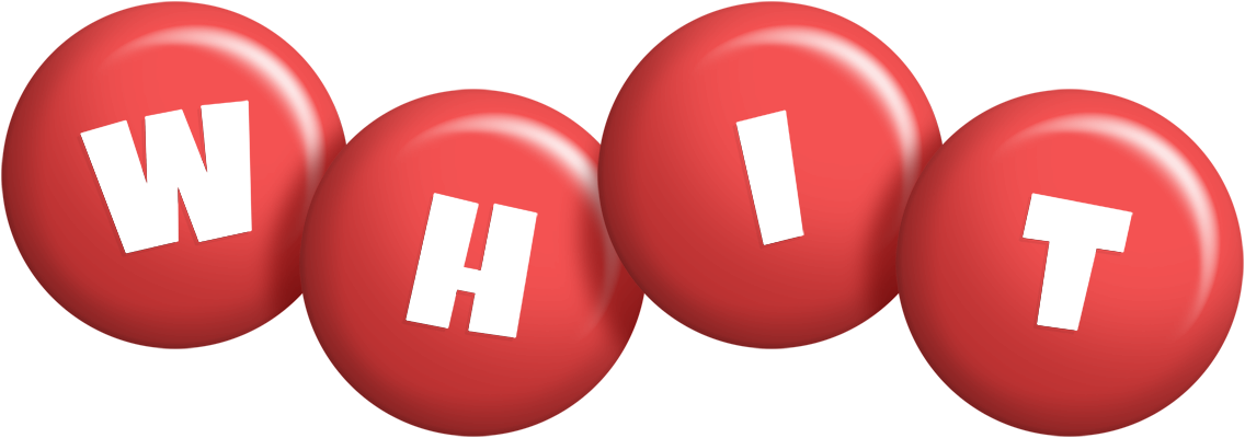 Whit candy-red logo
