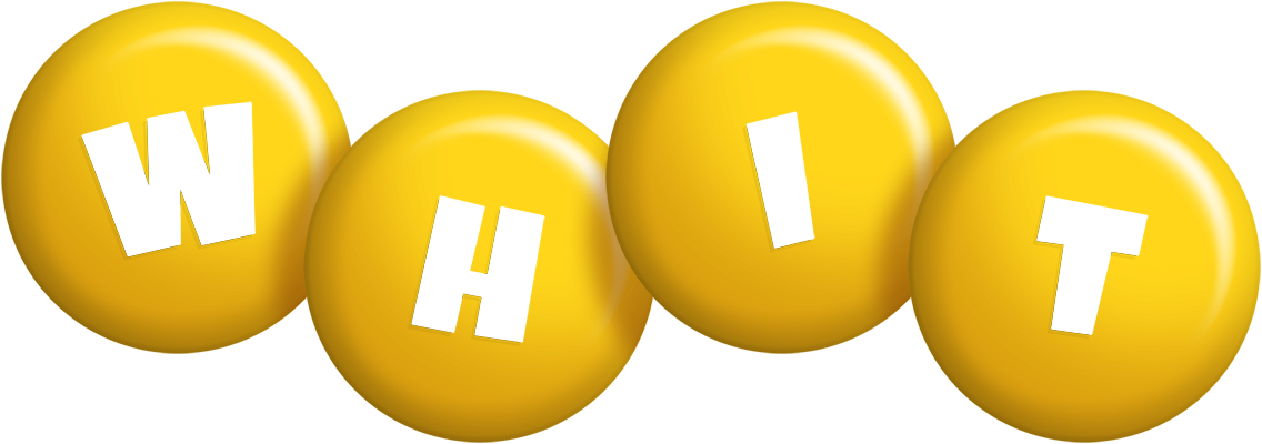 Whit candy-yellow logo