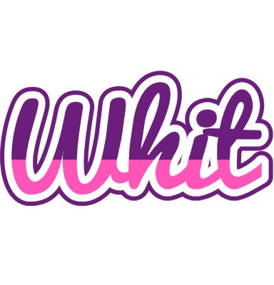 Whit cheerful logo