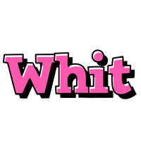 Whit girlish logo