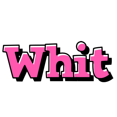 Whit girlish logo