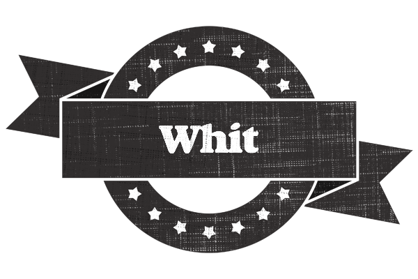 Whit grunge logo