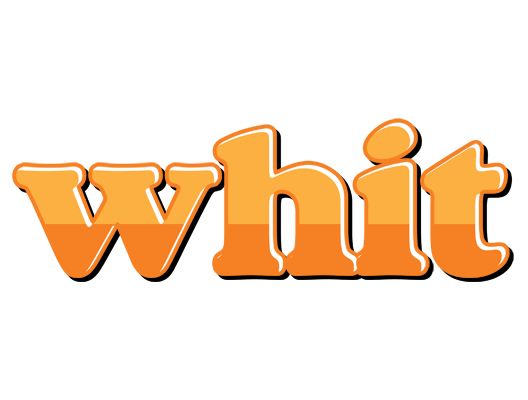 Whit orange logo