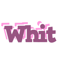 Whit relaxing logo