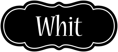 Whit welcome logo