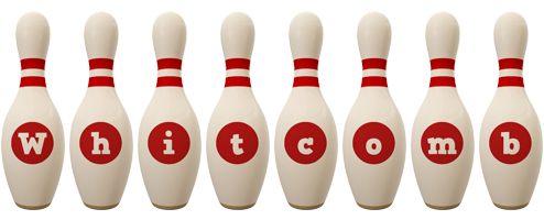 Whitcomb bowling-pin logo