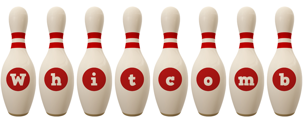Whitcomb bowling-pin logo