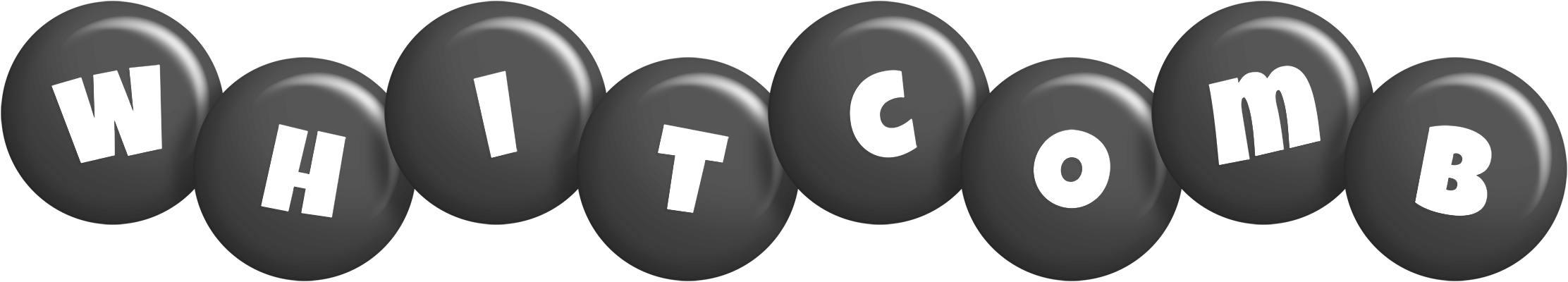 Whitcomb candy-black logo