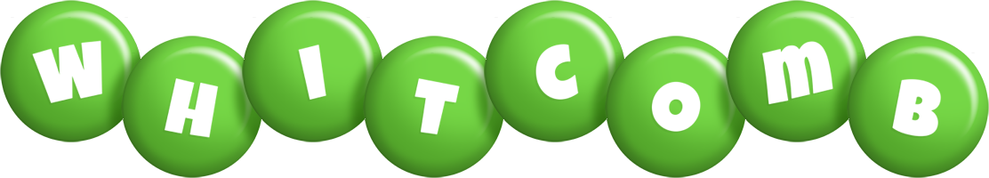 Whitcomb candy-green logo