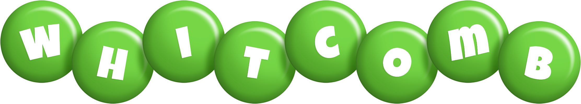Whitcomb candy-green logo