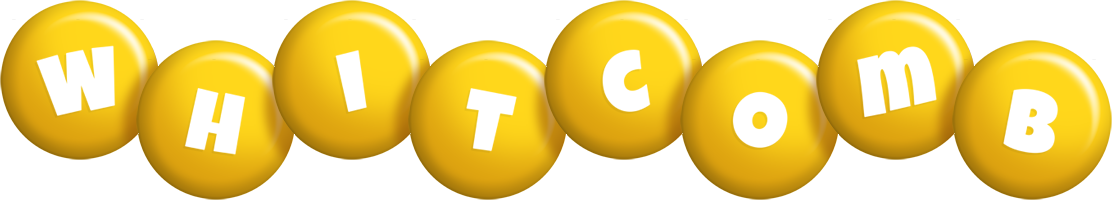 Whitcomb candy-yellow logo