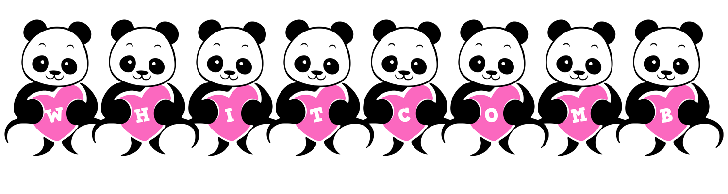 Whitcomb love-panda logo