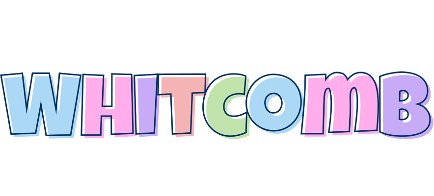 Whitcomb pastel logo