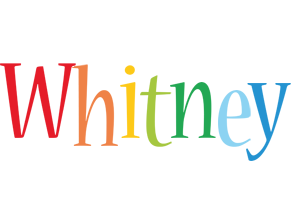 Whitney birthday logo