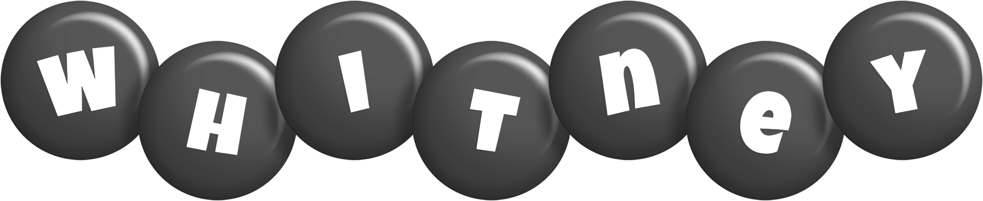 Whitney candy-black logo