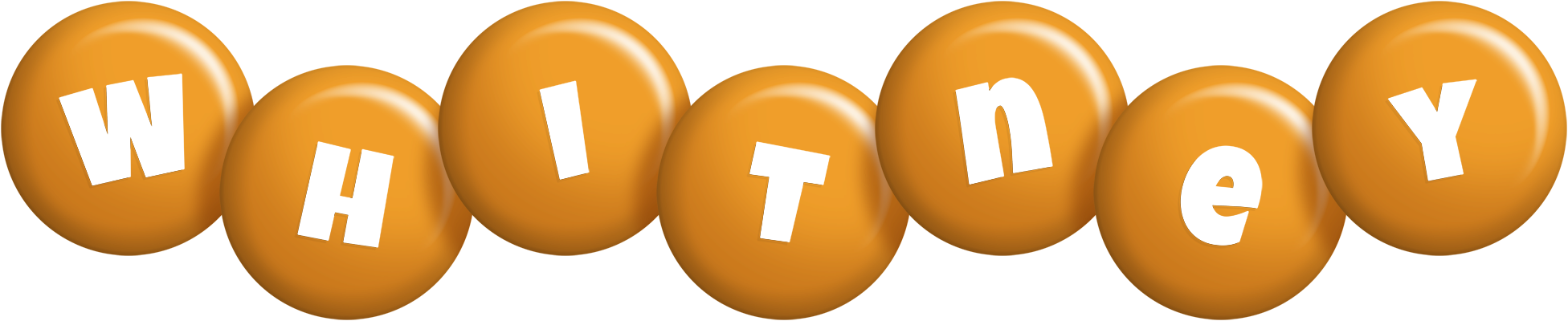 Whitney candy-orange logo