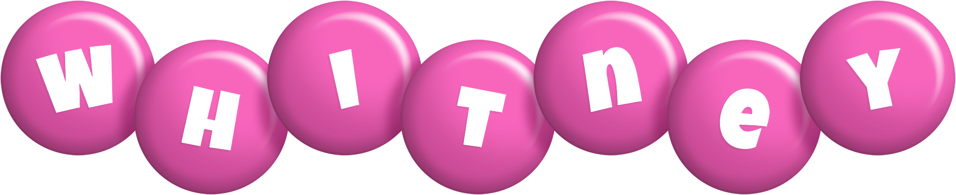 Whitney candy-pink logo