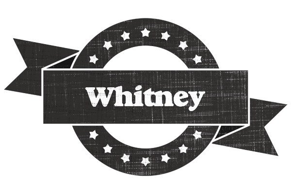 Whitney grunge logo